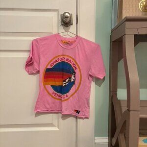 Aviator Nation Women's XS Pink T-Shirt